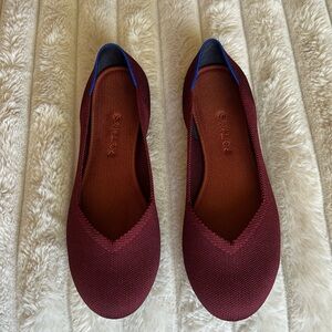 Rothy’s Flats around Almond Toe Berry Purple Womens 10 Loafers Closed Toe Shoe